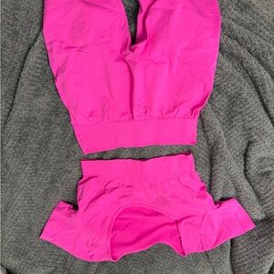 Vibrant Pink Two-Piece Set